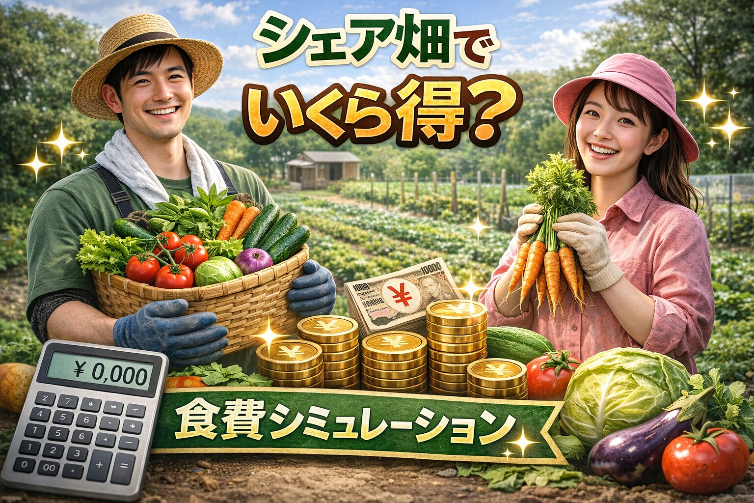 【保存版】シェア畑で月いくら節約できる？食費シミュレーション実例つき徹底解説
