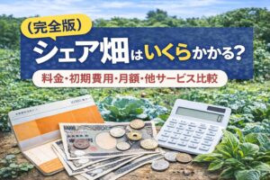 【完全版】シェア畑はいくらかかる？料金・初期費用・月額・他サービス比較まで徹底解説