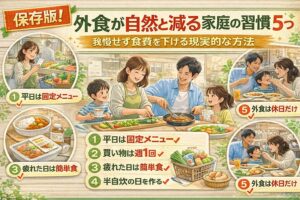 【保存版】外食が自然と減る家庭の習慣5つ｜我慢せず食費を下げる現実的な方法