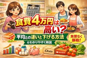 食費4万円は高い？平均との違いと無理なく下げる方法をわかりやすく解説