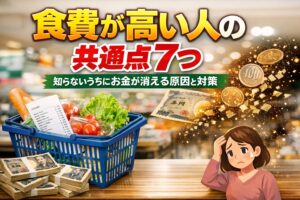 食費が高い人の共通点7つ｜知らないうちにお金が消える原因と今すぐできる対策