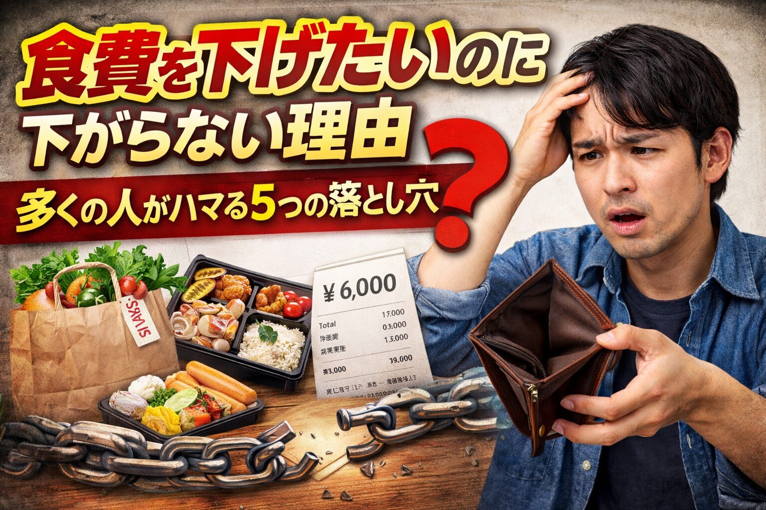 食費を下げたいのに下がらない理由｜多くの人がハマる5つの落とし穴